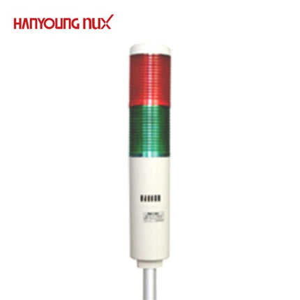 HANYOUNG Signal Tower Light, Steady/Flashing/Buzzer, 2-Tier, AC220V HY-TWBN2202