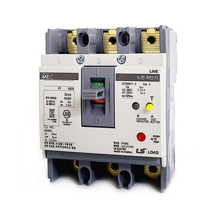 LS ELECTRIC Earth Leakage Circuit Breaker (ELCB), For Distribution Panel EBE33Fb