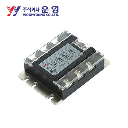 WOONYOUNG Solid State Relay (SSR), Three-Phase (Pack of 10) WYN3G3C60R40