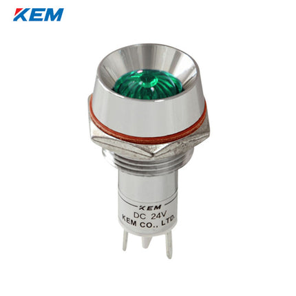 KEM KEM LED Indicator Light, Ø16mm, High-Brightness, DC3V, Green KLRAU-16D03G