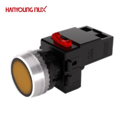 HANYOUNG Pilot Lamp, Ø22, Yellow, 12V/24V AC/DC MRP-TD0Y