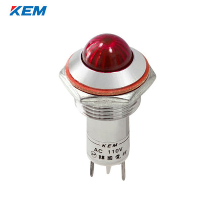 KEM KEM LED Indicator Light, Ø16mm, High-Brightness, AC220V, Red KLHRANU-16A220R