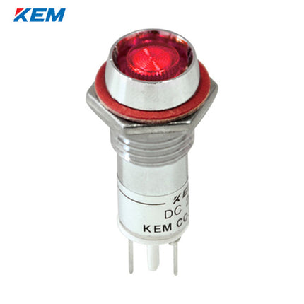 KEM KEM LED Indicator Light, Ø10mm, High-Brightness, DC48V, Red KLDU-10D48R