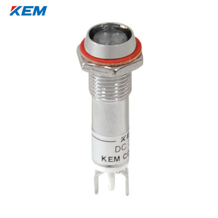 KEM KEM LED Indicator Light, Ø8mm, High-Brightness, DC24V, White KLDU-08D24-W