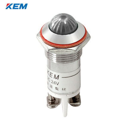 KEM KEM LED Indicator Light, Ø16mm, Bolt Type, High-Brightness, AC110V, White KLHRANU-16A110WT
