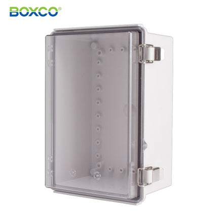 BOXCO Terminal Box, Plastic Enclosure, Hinge Type, ABS, Transparent Cover BC-ATP-192814