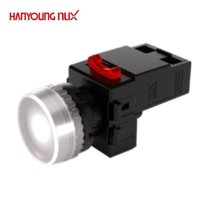 HANYOUNG Pilot Lamp, Ø22, White, 100-240V AC MRP-TA0W