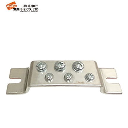 SEGIBIZ Grounding Busbar Terminal Block (Ground Bar), 2-Row, 6P SG-EB2-6P