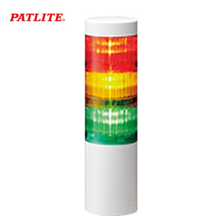 PATLITE Signal Tower Light, LED, 3-Tier, DC24V LR6-302QJNW-RYG