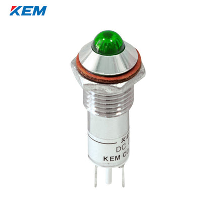 KEM KEM LED Indicator Light, Ø10mm, High-Brightness, AC220V, Green KLHRAU-10A220-G
