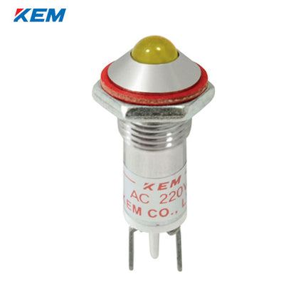KEM KEM LED Indicator Light, Ø8, Standard-Brightness, AC110V, Yellow KLH-08A110Y