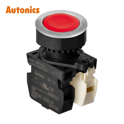 AUTONICS Push Button Switch, Non-Illuminated, Ø30mm, Red, 1a1b S3PF-P1RAB