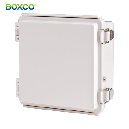 BOXCO Terminal Box, Plastic Enclosure, Hinge Type, ABS, Gray Cover BC-AGP-151509