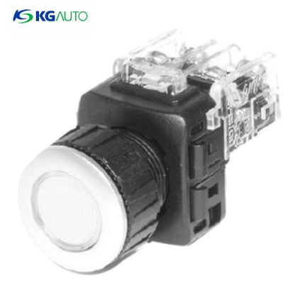 KG AUTO Push Button Switch, Non-Illuminated, Ø25mm, White, Momentary, KGF-JM1W 1a1b
