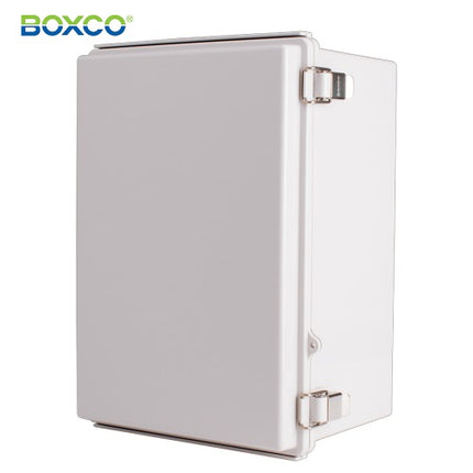 BOXCO Terminal Box, Plastic Enclosure, Hinge Type, ABS, Gray Cover BC-AGP-253518