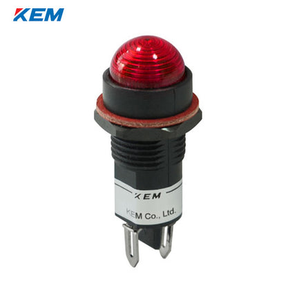 KEM KEM LED Indicator Light, Ø12mm, Plastic, High-Brightness, DC3V, Red KLPRBU-12D03R