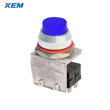 KEM Push Button Switch, Non-Illuminated, Ø16mm, Projecting, Blue, KP-S16-2B, AC250V 5A 2a2b