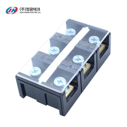JUNGKWANGTECH Fixed Terminal Block, 300A, 3P (Pack of 10) JK-FT-300-3