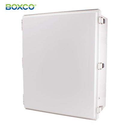BOXCO Terminal Box, Plastic Enclosure, Hinge Type, ABS, Gray Cover BC-AGP-506025