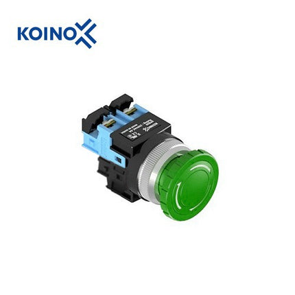 KOINO Push Button Switch, Non-Illuminated, Ø30mm, Green, 1a Contact KPB30ER-10G