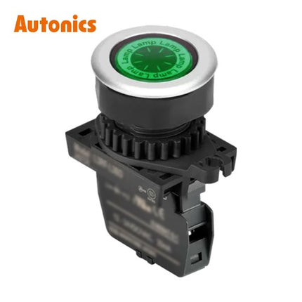 AUTONICS Pilot Lamp, LED, Round, Flush Mount, Ø30, Green, AC L3RF-L3GL
