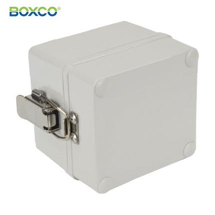 BOXCO Terminal Box, Plastic Enclosure, Hinge Type, ABS, Gray Cover BC-AGH-110807
