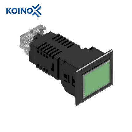KOINO LED Cluster Indicator Light, Square, Green, 1x1, 1 Cell KH-5040L-DC110PCK