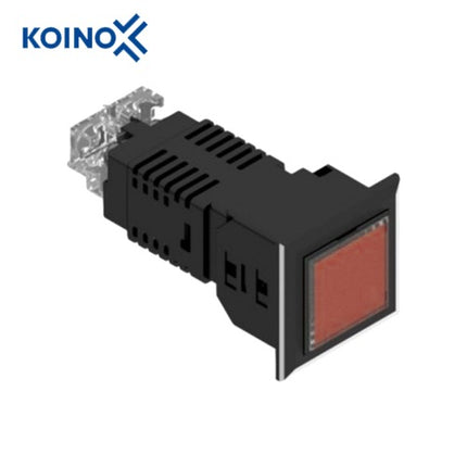 KOINO LED Cluster Indicator Light, Square, Red, 1x1, 1 Cell KH-5030L-12T