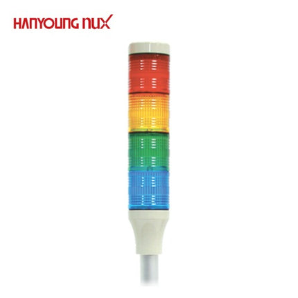 HANYOUNG Signal Tower Light, Steady Only, 4-Tier STS040-C514L