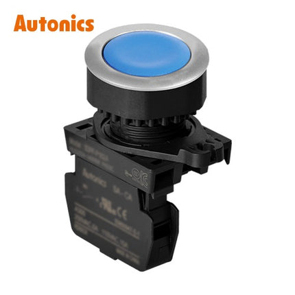 AUTONICS Push Button Switch, Non-Illuminated, Ø30mm, Blue, 1a S3PF-P1BAM