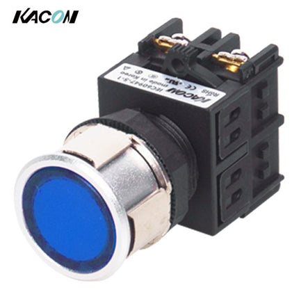 KACON Indicator Light, Flush Mount, Ø25, Blue, DC24V K25F-17B