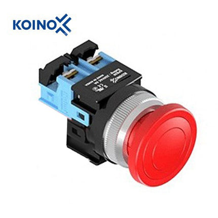 KOINO Push Button Switch, Non-Illuminated, Ø25mm, Red, 1a Contact KPB25EM-10R