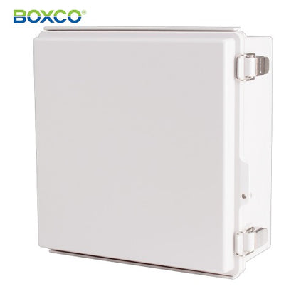 BOXCO Terminal Box, Plastic Enclosure, Hinge Type, ABS, Gray Cover BC-AGP-282813