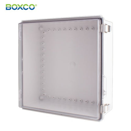 BOXCO Terminal Box, Plastic Enclosure, Hinge Type, ABS, Transparent Cover BC-ATP-353515