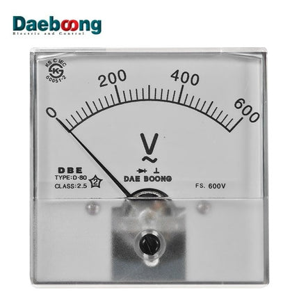 DBELEC Voltmeter, 600V D-80A