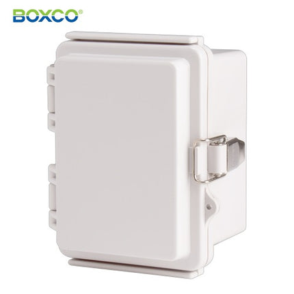 BOXCO Terminal Box, Plastic Enclosure, Hinge Type, ABS, Gray Cover BC-AGP-091208