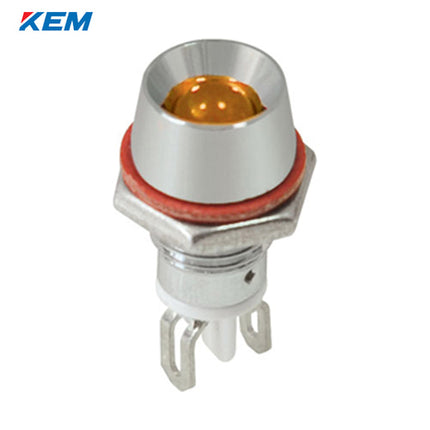 KEM KEM LED Indicator Light, Ø8, Standard-Brightness, DC3V, Yellow (Pack of 100) KL-08D03Y