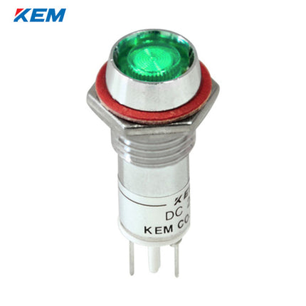 KEM KEM LED Indicator Light, Ø10mm, High-Brightness, DC5V, Green KLDU-10D05G