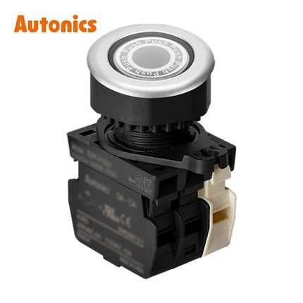 AUTONICS Push Button Switch, LED Illuminated, Ø30, White, A1 B1 LED AC S3PF-P3WABLM