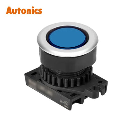 AUTONICS Pilot Lamp, LED, Round, Flush Mount, Ø30, Blue, Non-Marked, Head Only L3RFU-L3B