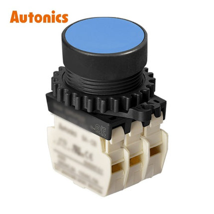 AUTONICS Push Button Switch, Non-Illuminated, Momentary, Ø30mm, Blue, 3b S3PR-P1B3BM