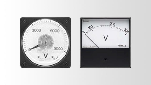 MITSUBISHI ELECTRIC AC Voltmeter Square Panel Meter YS-NAV Series