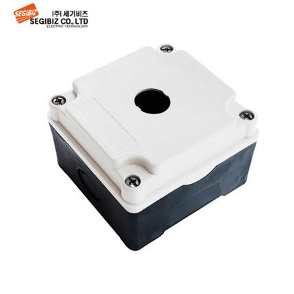 SEGIBIZ Push Button Box, Plastic, 1-Hole, Ø25, 70 mm, White SG-PB-250170W