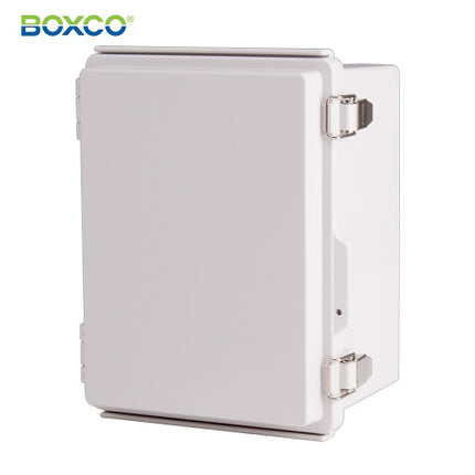 BOXCO Terminal Box, Plastic Enclosure, Hinge Type, ABS, Gray Cover BC-AGP-162113