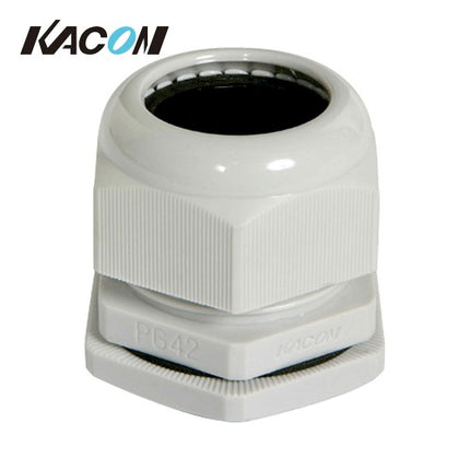 KACON Cable Gland, Cord Lock Connector, White (Pack of 10) KA-PG42W