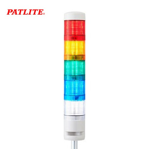 PATLITE Signal Tower Light, 60mm, 5-Tier, L-Bracket MR6-502L-RYGBC