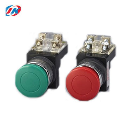 JUNGKWANGTECH Emergency Push Button Switch, Ø30, Green, 1a1b JK-50-30-G-1