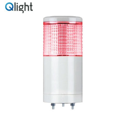 QLIGHT Signal Tower Light, LED, 1-Tier, Selectable Output Color Red/Green, AC220V STC80ML-2-220-RG