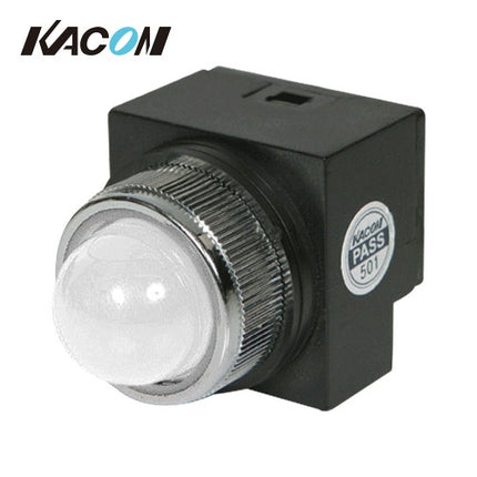KACON Pilot Lamp, General Purpose, Ø25, White, AC/DC100-125V KR251W