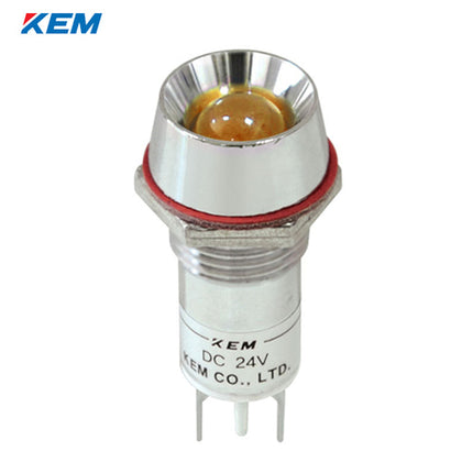 KEM KEM LED Indicator Light, Ø12mm, Standard-Brightness, DC24V, Yellow KL-12D24Y